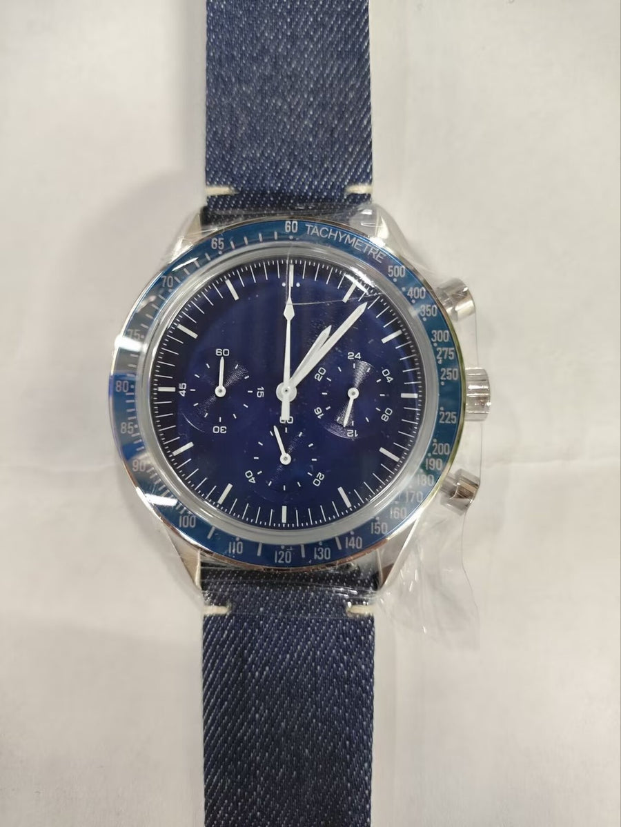 Corgeut 9005 Steel Leather Quartz Watch