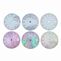 Iridescent Mother-of-Pearl Dress Watch Dial with Luminous Markers