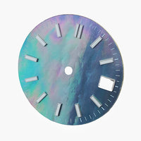 Iridescent Mother-of-Pearl Dress Watch Dial with Luminous Markers
